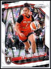 2025 Panini Prizm WNBA #61 Te-Hina Paopao White Seismic Prizms Atlanta Dream