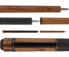 Elite ELBJZW Two-Piece 58 in. Billiards Pool Cue Stick 18 - 21 oz