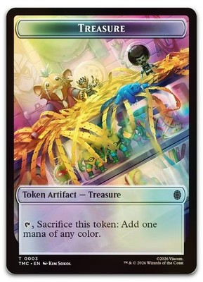 Treasure // Clue Double-Sided Token (Foil) NM Commander: Teenage Mutant Ninja Tu