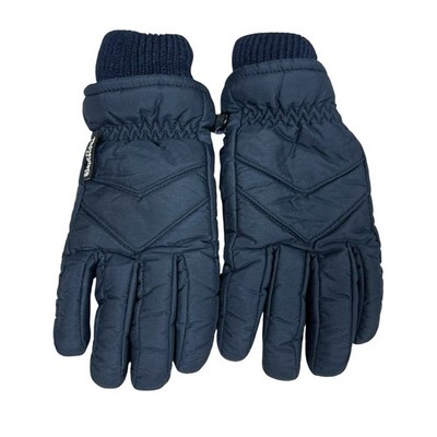 Thinsulate Insulation Gloves Boys Navy Blue Knit Cuffs Fleece Lined Size M