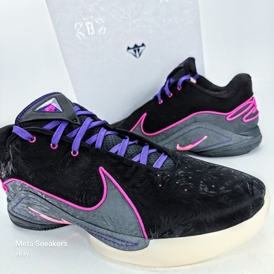 Nike Lebron 22  US 13.5 Men's Black Grey Purple Pink Blacklight   FZ1094 001 New
