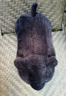 W.M.G. Plush Black Bear Footrest Vintage Stool Footrest Bench Ottoman WMG 21" — photo 8