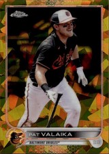 2022 Topps Chrome Sapphire Edition #575 Pat Valaika Gold #/50