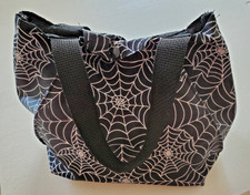 Handbag Small Spiderweb Design Lined Snap Closure Handmade 8" x 7" x 4"
