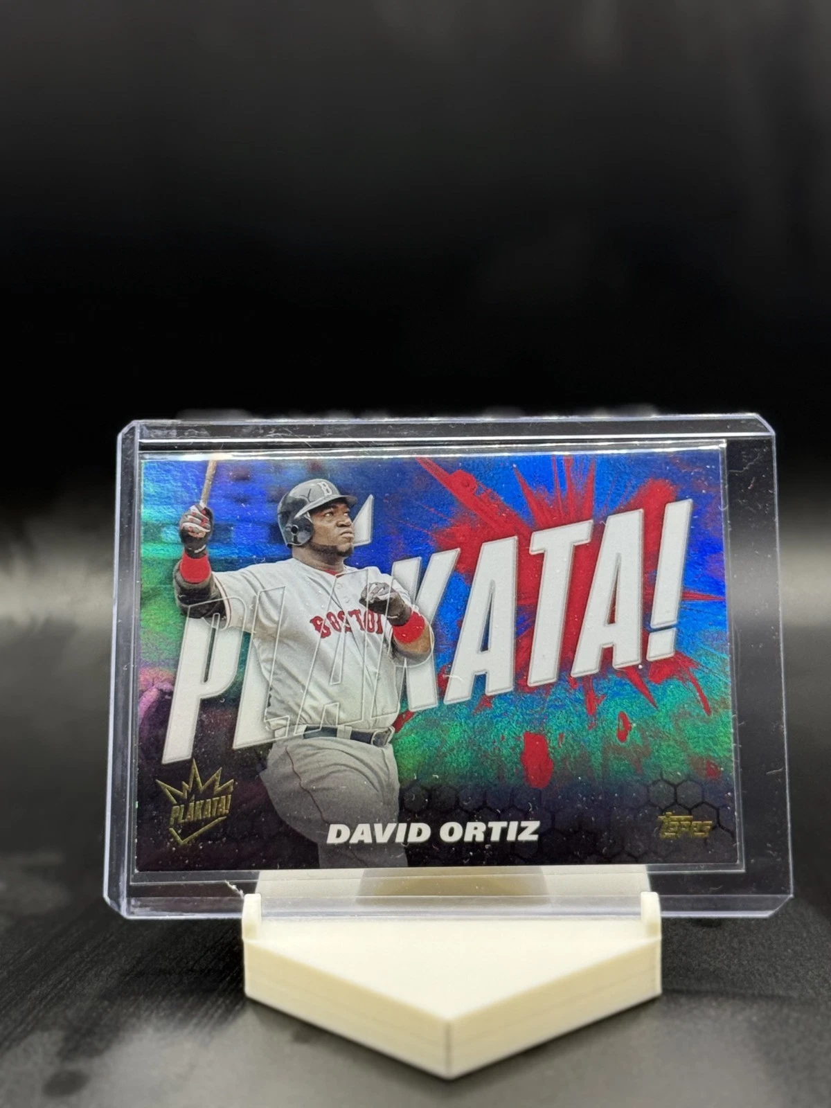 2025 Topps Series 1 David Ortiz "Big Papi" Plakata! SSP #PLAK-16 Red Sox