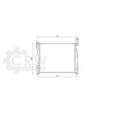 Alette raffreddamento acqua AVA QUALITY COOLING saldate per Jeep Grand Cherokee IV