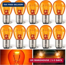10 Pack 1157 Bulb, BAY15D 2057 2357 Brake Light Bulbs Replacement Amber 1157