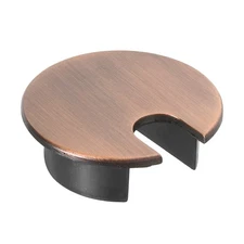 Cable Hole Cover 1-3/8" Zinc Alloy Desk Cable Cord Grommet, Red Bronze