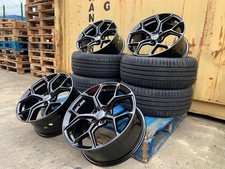 22" 2020 RS4 Style Alloy Wheels Black CONCAVE Audi Q8 / SQ8 / RSQ8 2019 + TYRES