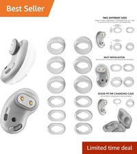 Comfortable Silicone Ear Tips for Galaxy Buds Live - 6 Pairs in Mystic White