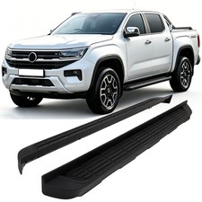 TRITTBRETTER GUMMINOPPEN UMBAUTEILE FÜR VW AMAROK II ab 2022 GLANZ SCHWARZ