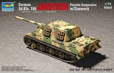 Trumpeter 07294 Modellbausatz German Sd.Kfz 186 Jgdtiger wZimmerit P (US IMPORT)