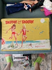 Vintage 1965 Barbie Skipper & Skooter Doll Case with dolls, clothes