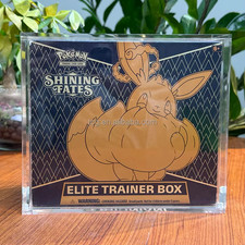 Premium Pok mon ETB Acrylic Case Magnetic Lid UV Safe Elite Trainer Box Case