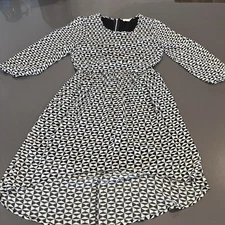 One Clothing Black & White Geometric Dress Women Size M