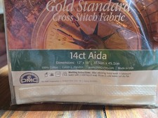 Tela Aida Stampata 14ct- effetto sabbia da DMC - AIDA - Tessuti, Stoffe, Bordi - Casa Cenina