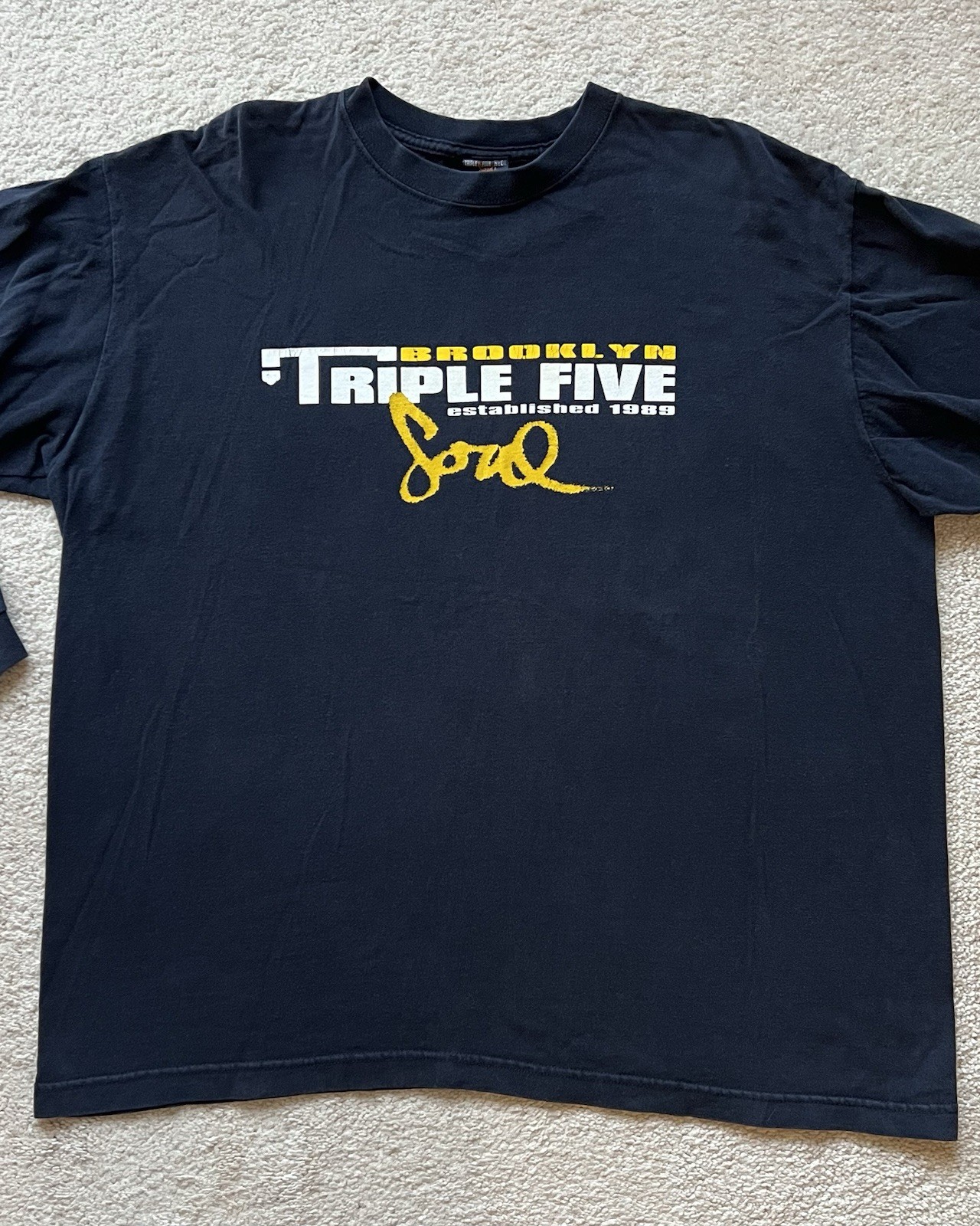 Vintage Triple Five Soul 555 Long Sleeve T Shirt XL B… - Gem