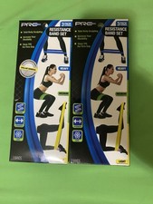 2ea Pro Strength 3 Pack Resistance Band Set: Light, Medium  Heavy Color Coded