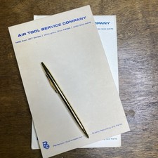 Vintage Business Note Pad 1970s Air Tool Service Company Ohio Willoughby