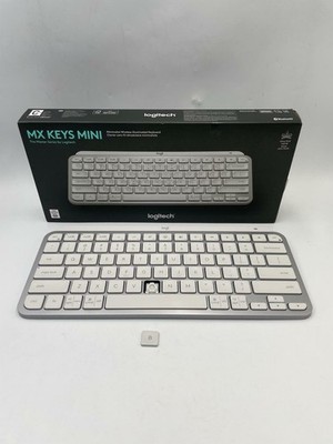 Logitech MX Keys Mini Minimalist Wireless Illuminated Keyboard -Pale Gray (Read)