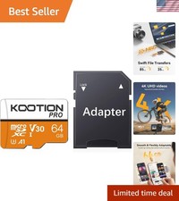 Blazing-fast 64GB Micro SD Card: U3, V30, A1 for Universal Device Compatibility