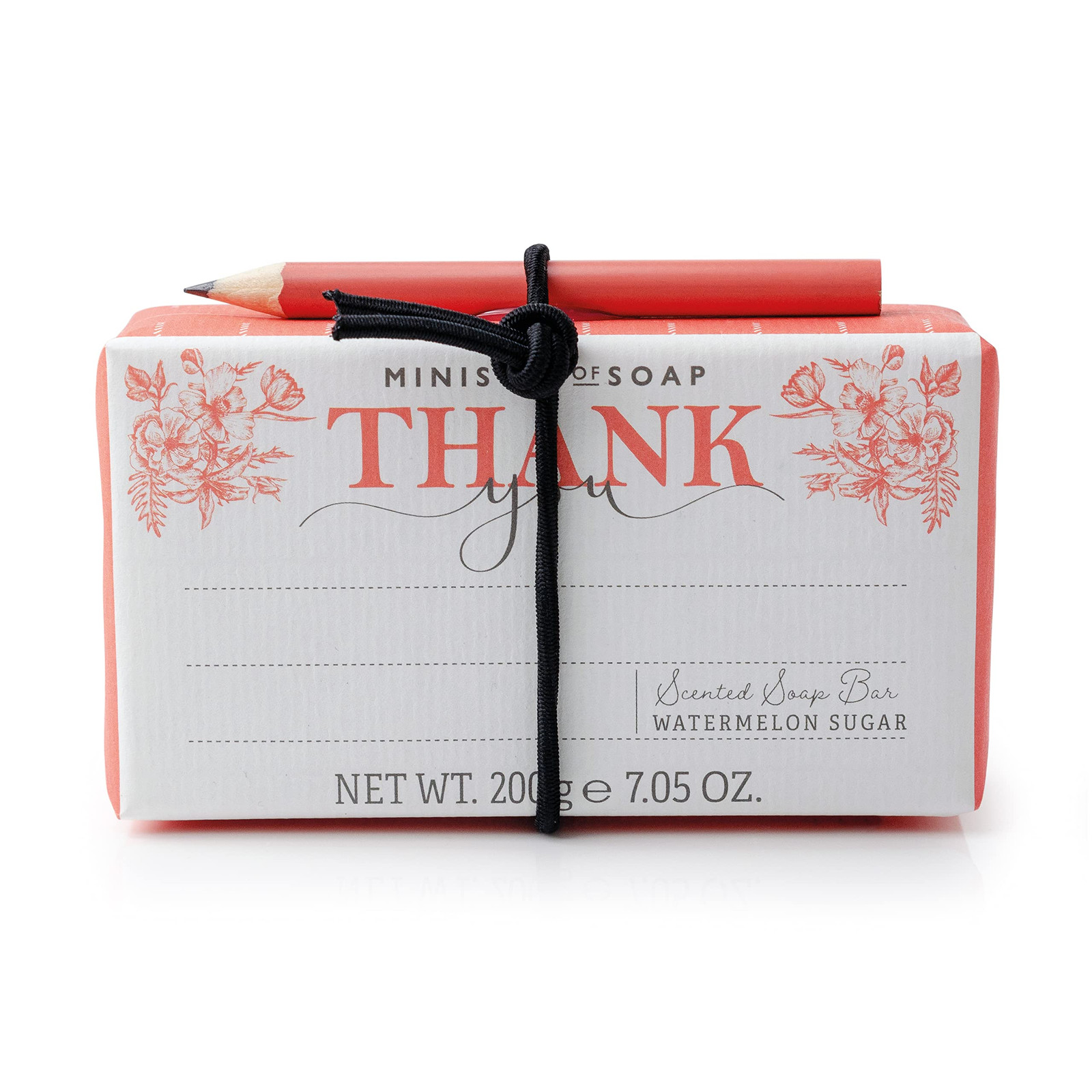 Ministry of Soap Thank You Watermelon Sugar Scented Soap Bar, with Gift (b4u)