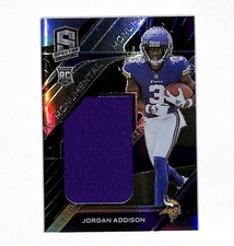 2023 Panini Spectra Jordan Addison Jumbo Jersey Rookie Card 49/60 Vikings 