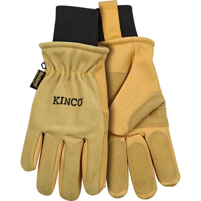 Kinco 901 Lined Men's Ski Gloves, Golden, Small