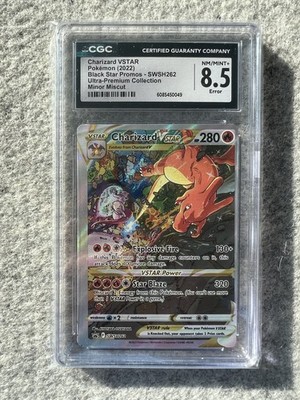 CGC 8.5 Charizard VSTAR SWSH262 NM-MINT+ FULL ART HOLO Black Star