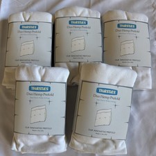 Thirsties Duo Hemp Prefold Size One 6  18 lbs Cloth Diaper LOT of 5