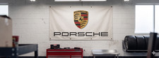 Porsche Super Car BANNER GARAGE SIGN waterproof PVC, Hemmed & Eyelet.