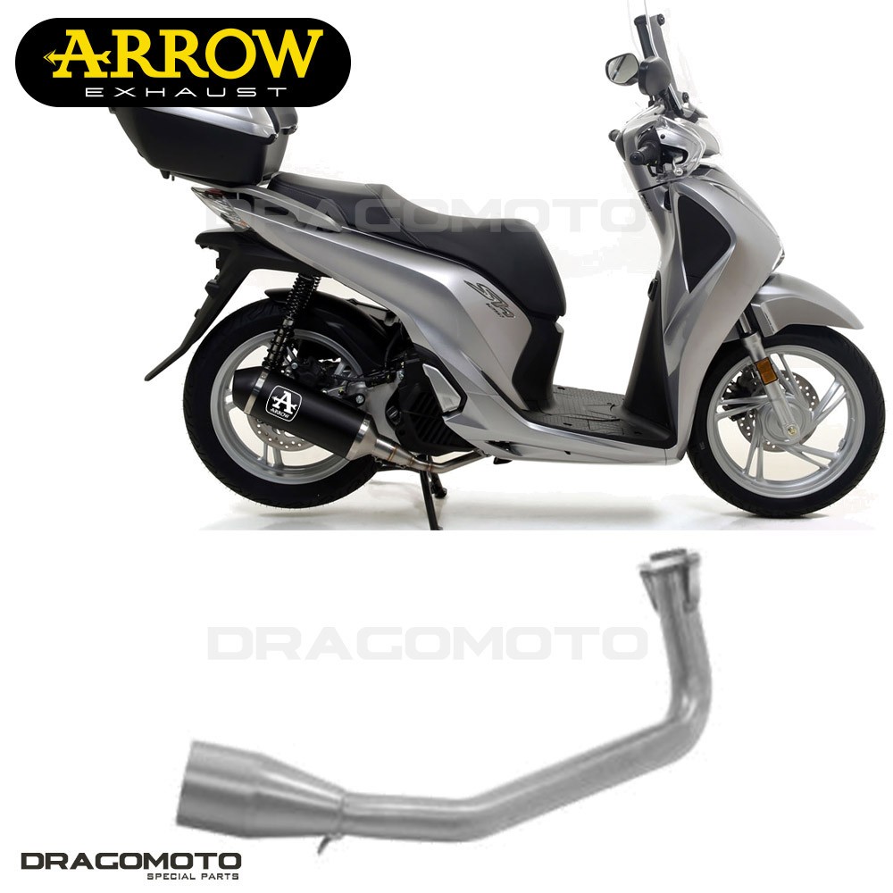 Collecteur ARROW RC pour HONDA SH 125 et 150 de 2012 à 2013 en acier inoxydable