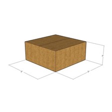 125 9x9x4 Kraft Brown Corrugated Shipping Boxes 32 ECT Single-Wall New