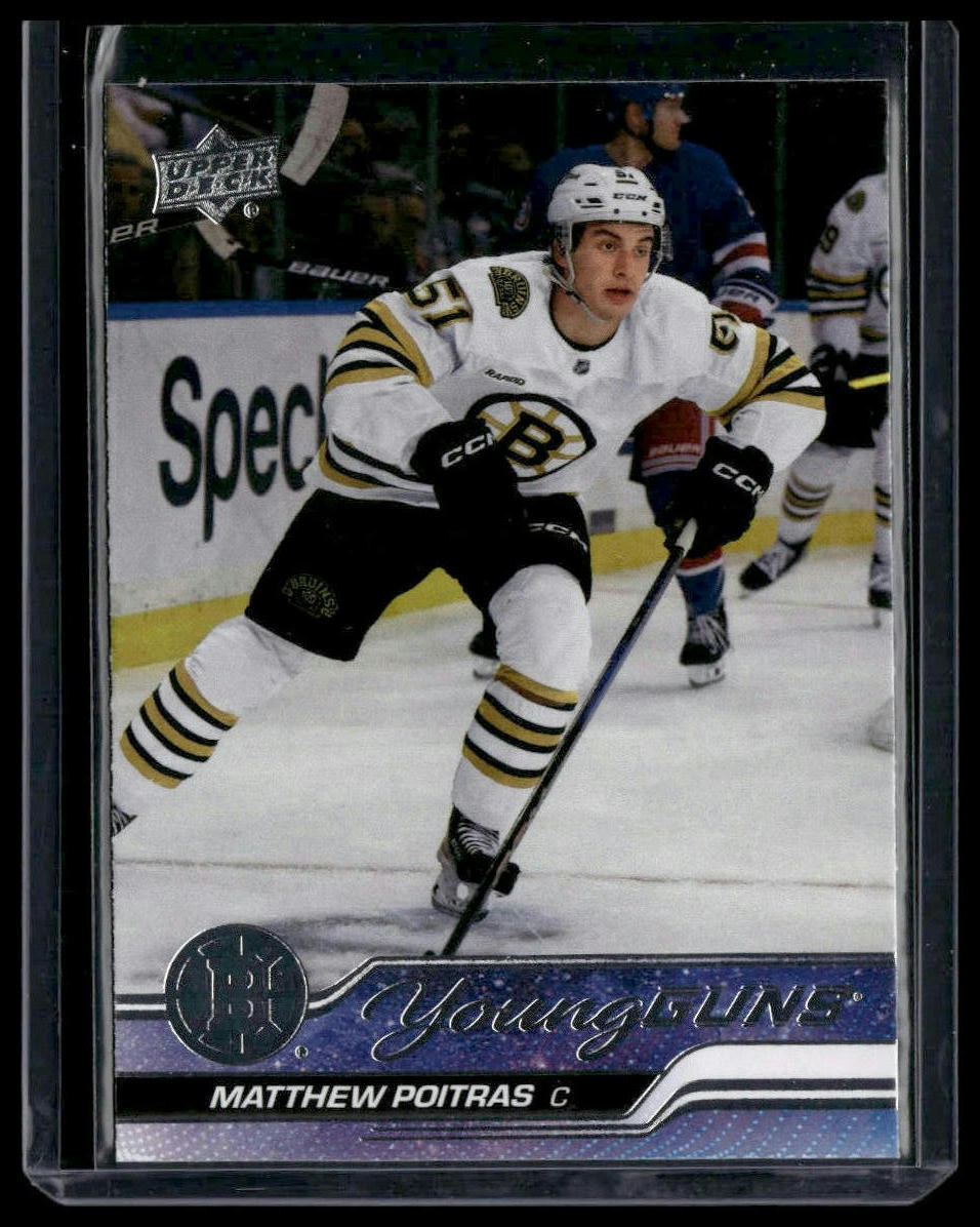 MATTHEW POITRAS 2023-24 Upper Deck Series 2 Young Guns Rookie #478