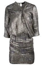Isabel Marant Metallic Silk Mini Dress - Multi and Gold, Size 38, Good condition