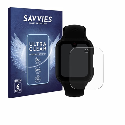 6x Folie für Garett Kids Vibe 4G Schutzfolie Displayschutz Display Schutz Klar