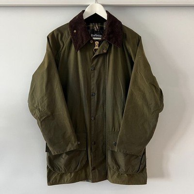 Barbour Original Beaufort Waxed Jacket Sage Green C36 91cm Small Olive Coat A150