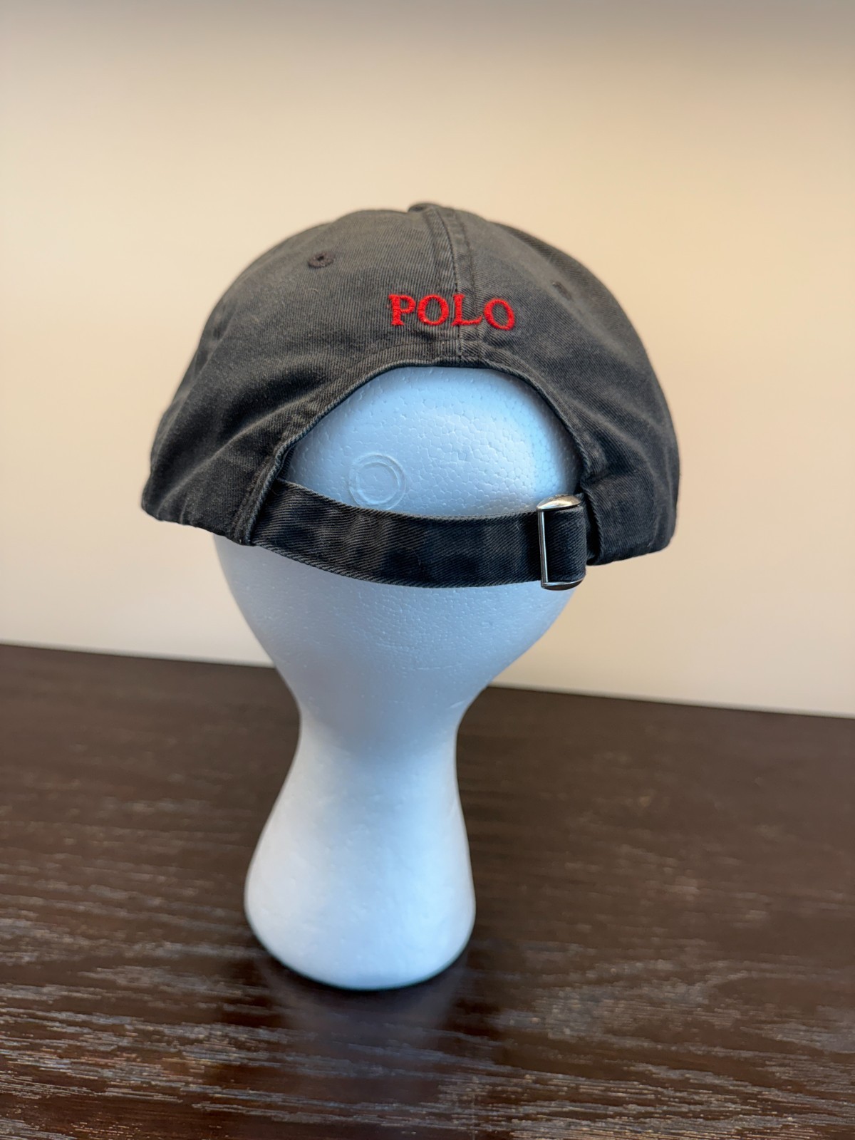 Polo Ralph Lauren Cappello Berretto Uomo Taglia Unica Nero Twill Strapback Regolabile Pony