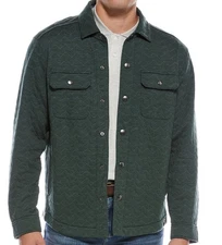 Tommy Bahama COBBLE HILL CPO QUILTED SHIRT JACKET With Pockets $168 LARGE