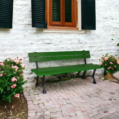 Mobilier de jardin en bois de haute qualité, banc de jardin 120 cm,... - Photo 1/4