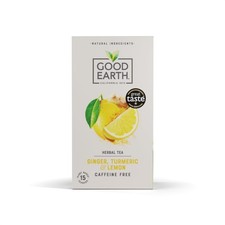Good Earth Tea Co Ginger Turmeric & Lemon Tea Bags Zingy Herbal Blend with
