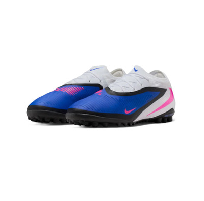 Nike Men's Phantom 6 Low Pro Turf Football Shoe Blue/White/Pink
