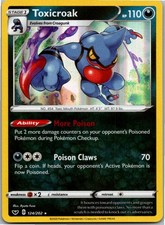 Toxicroak Holo Rare SWSH01: Sword & Shield Base Set 124/202 NM Holo