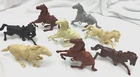 1960's Marx Saddled Horses Western Playset Figures Group of 8