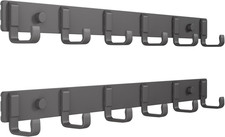Coat Rack Wall Mount 2 Pack , Heavy Duty Wall Coat Hanger with 6 Coat Hooks ...