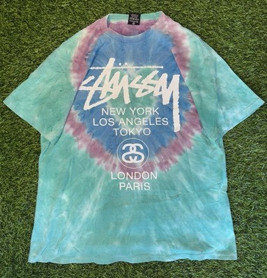 Stussy World Tour New York Los Angeles Tokyo London Paris Tie Dye