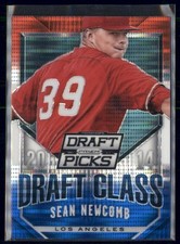 2014 Panini Prizm Draft Picks -  Sean Newcomb #14 Red White & Blue Pulsar