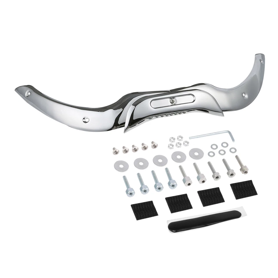 Kit de moldura de parabrisas cromado para Harley Road Glide 04-13 FLTR EFI FLTRI Foto 2 de 4