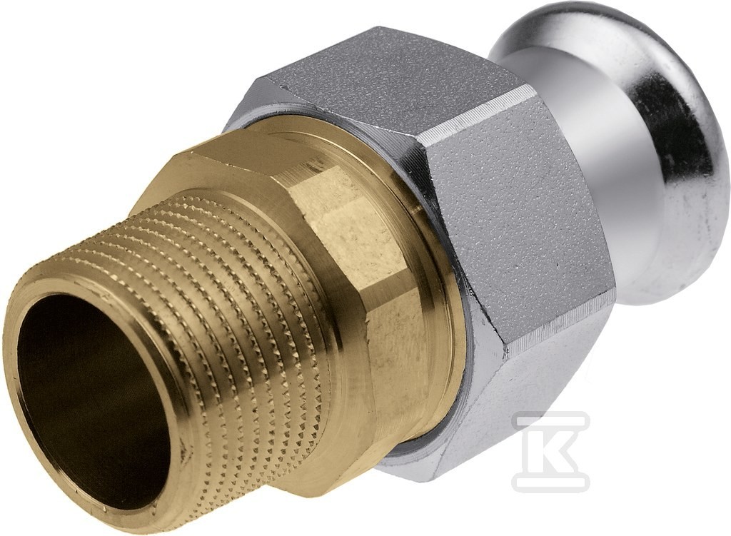 Vsh Xpress C-Stahl Durchgangsverschraubung I/A 15Xr1/2" Typ C1435, 6207190 - Bild 2