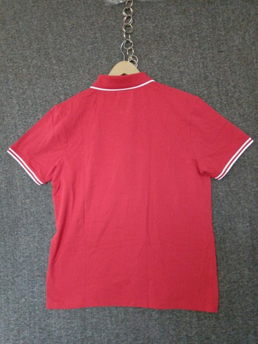 Camiseta Guess Manga Corta Para Hombre Roja Polo Cuello 1/4 Cremallera Talla M - Imagen 2 de 7